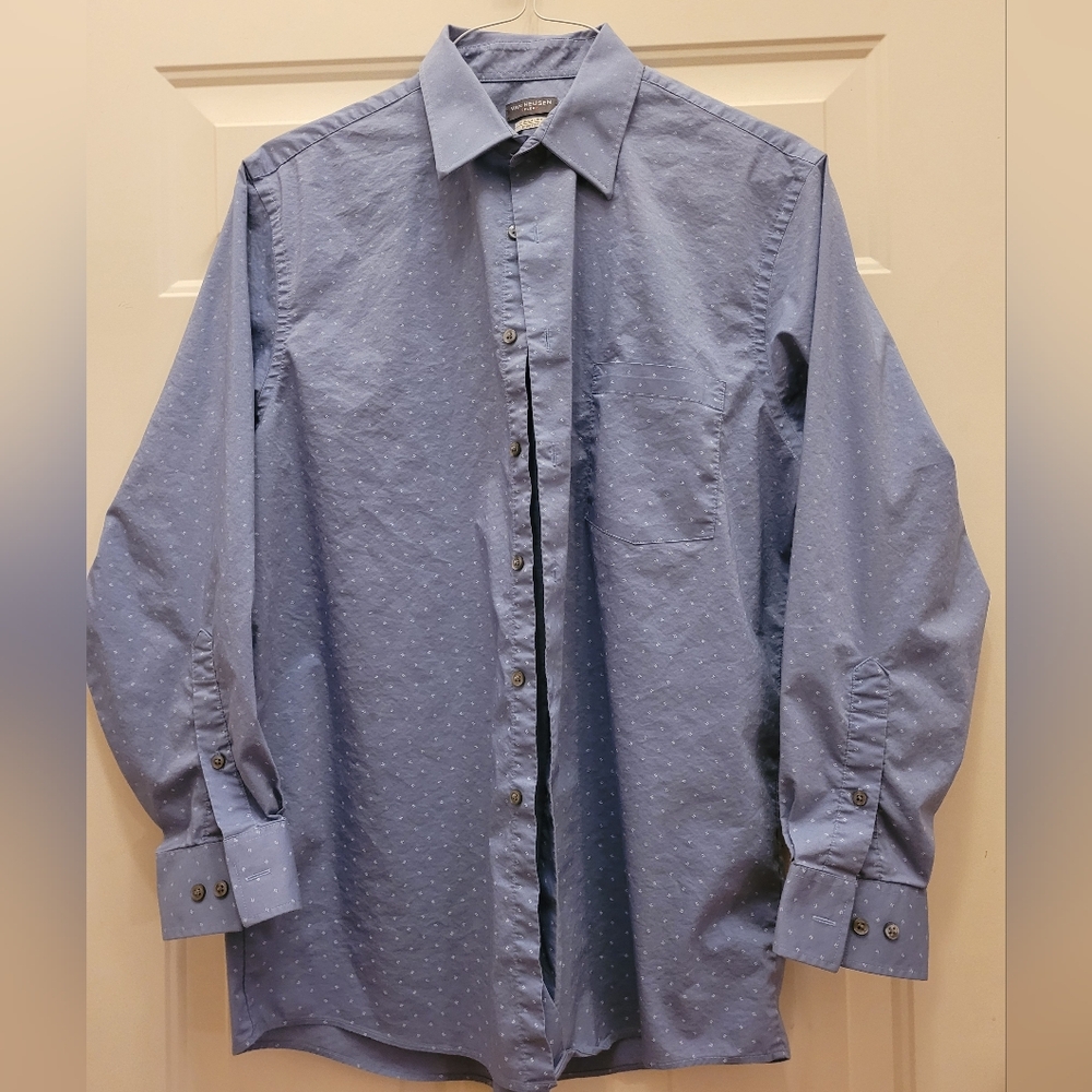 Van Heusen flex regular fit stretch long sleeve button down 16 32/33 L